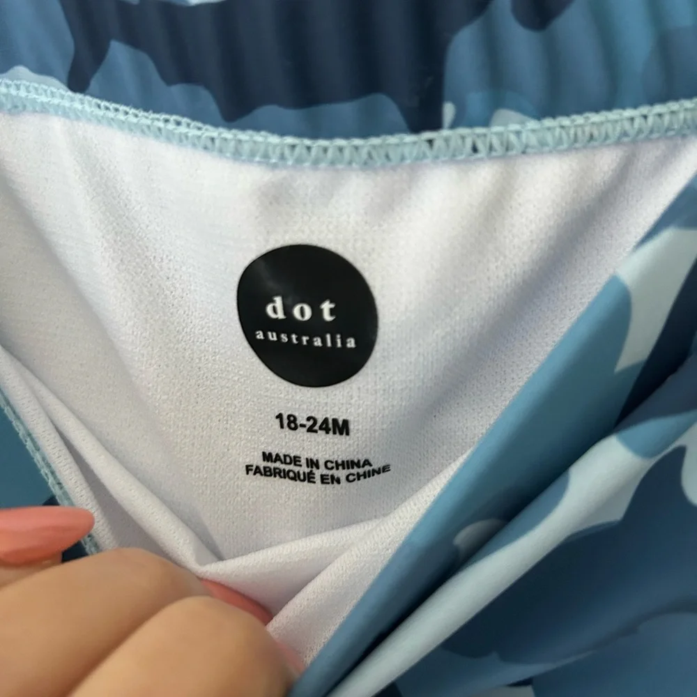 ⭐️ NEW Dot Australia 18-24 Months Nordstorm Blue Camouflage Swim Shorts